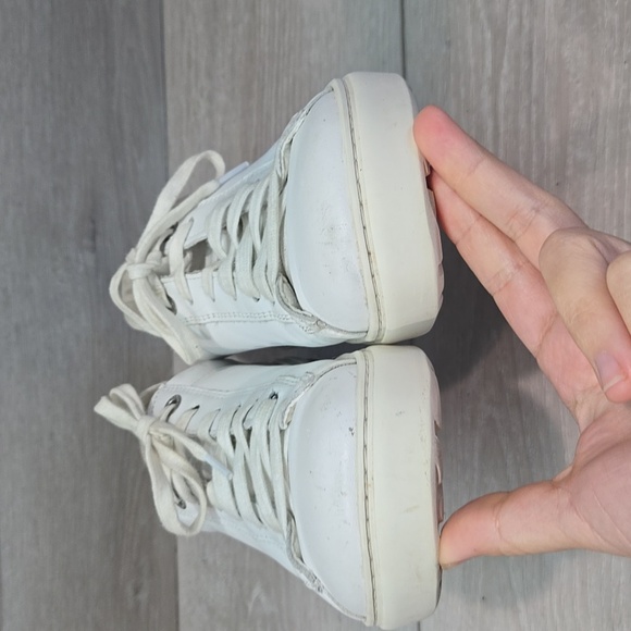 Birkenstock Women White Leather Lace Up Sneakers Shoes Sz 38/7 Regular - Picture 5 of 13